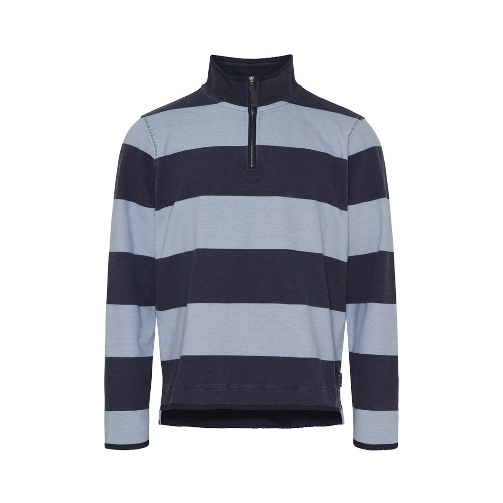 Bertram Half Zip Sweat - SR Navy / Blue Fog