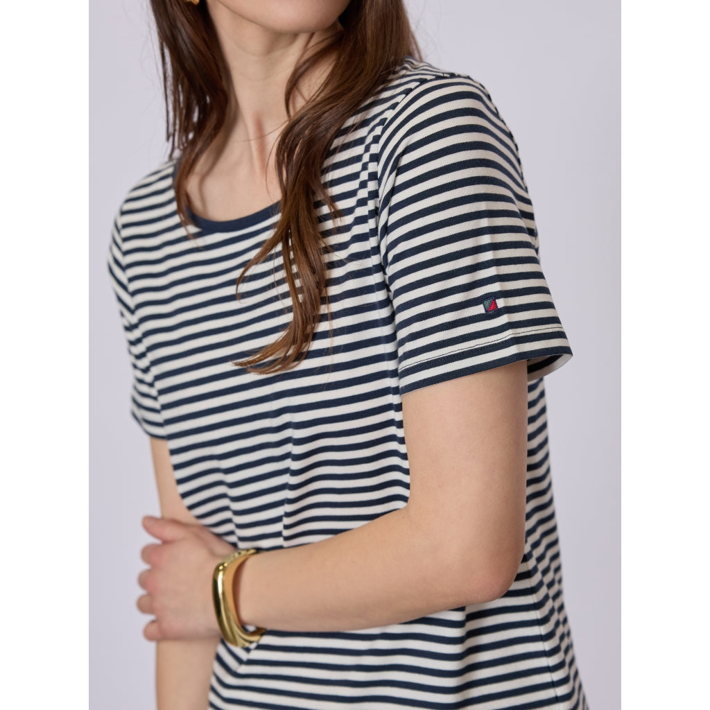 Redgreen Women Cecilie Tee Polo Shirts 169 Dark Navy Stripe