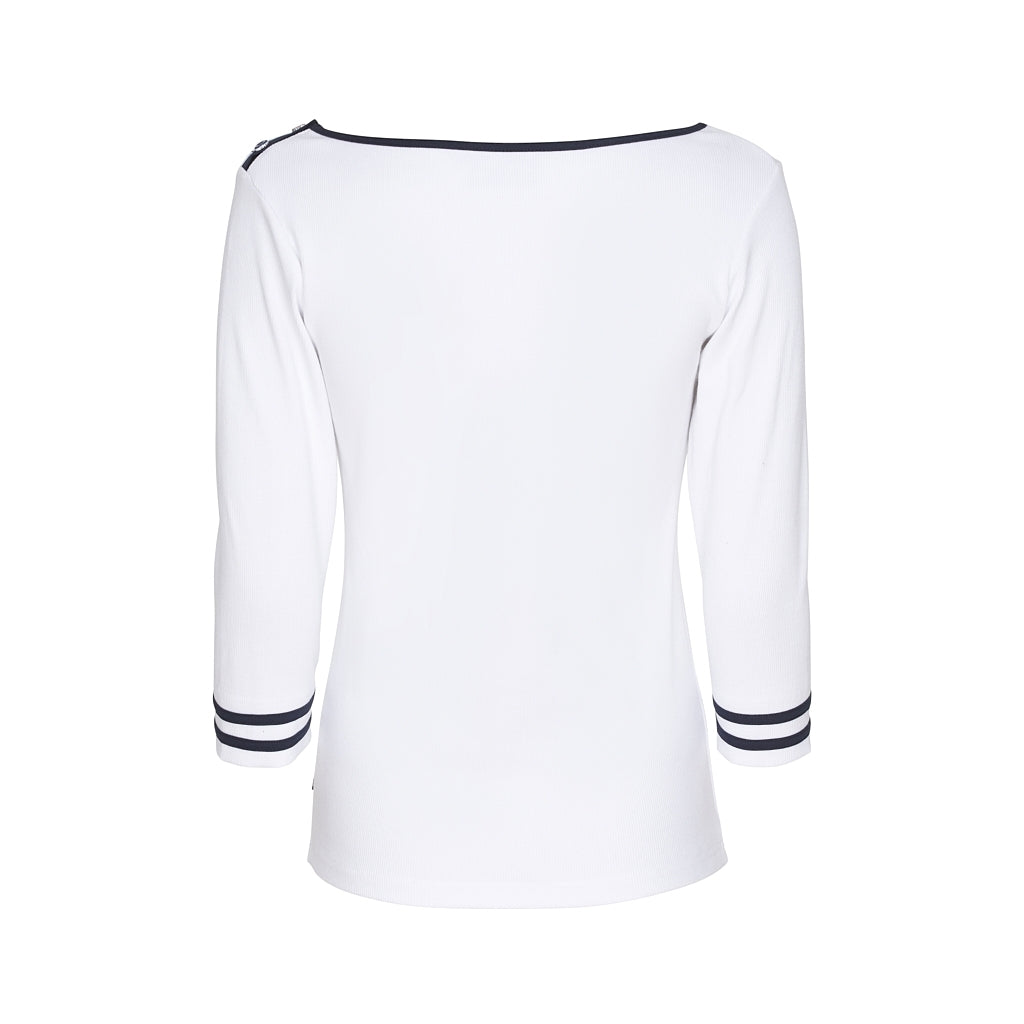Sea Ranch Charlotte Long Sleeve Tee Long Sleeve Tee White