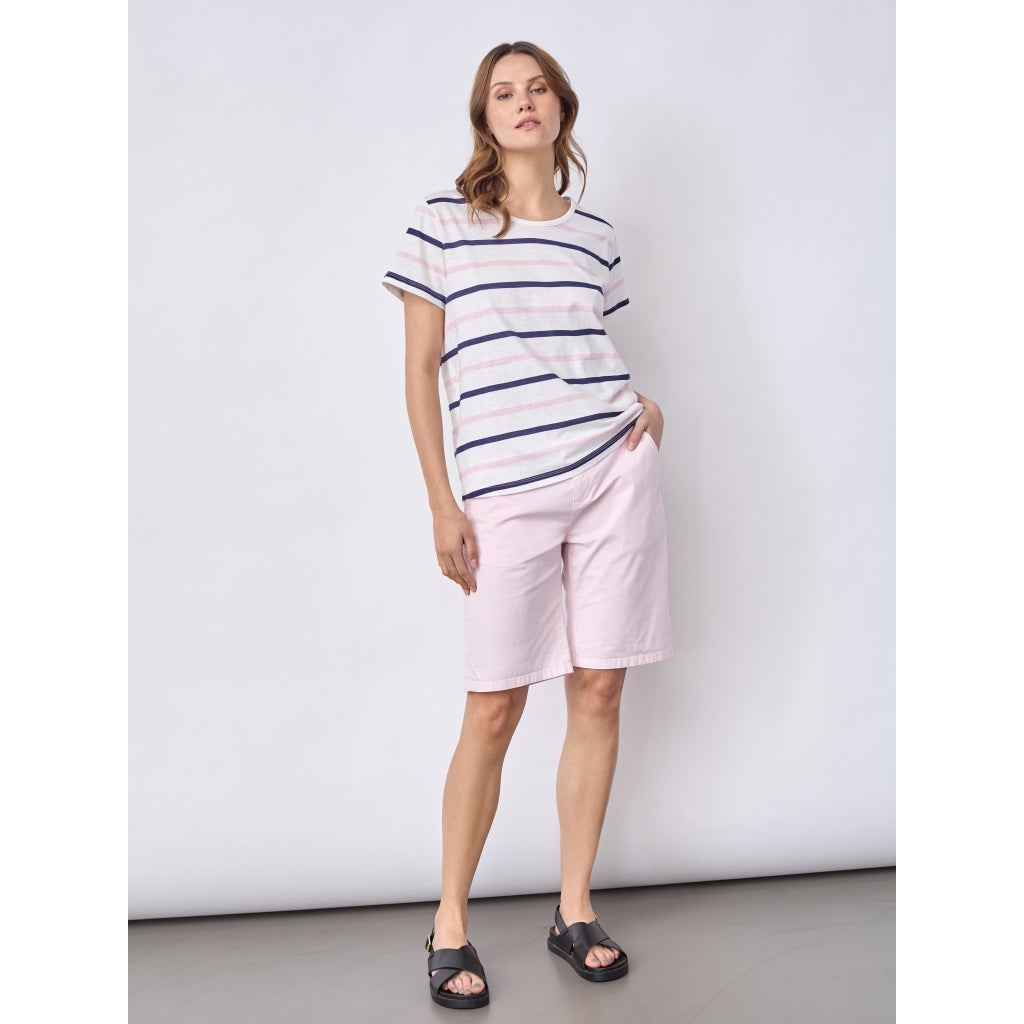Redgreen Women Chris T-shirt Short Sleeve Tee 145 Pink Stripe