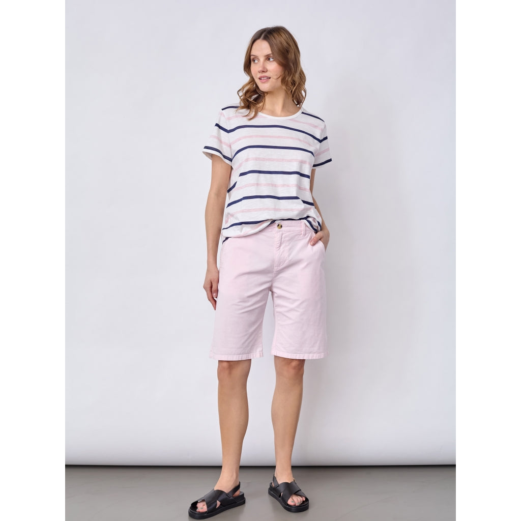 Redgreen Women Chris T-shirt Short Sleeve Tee 145 Pink Stripe