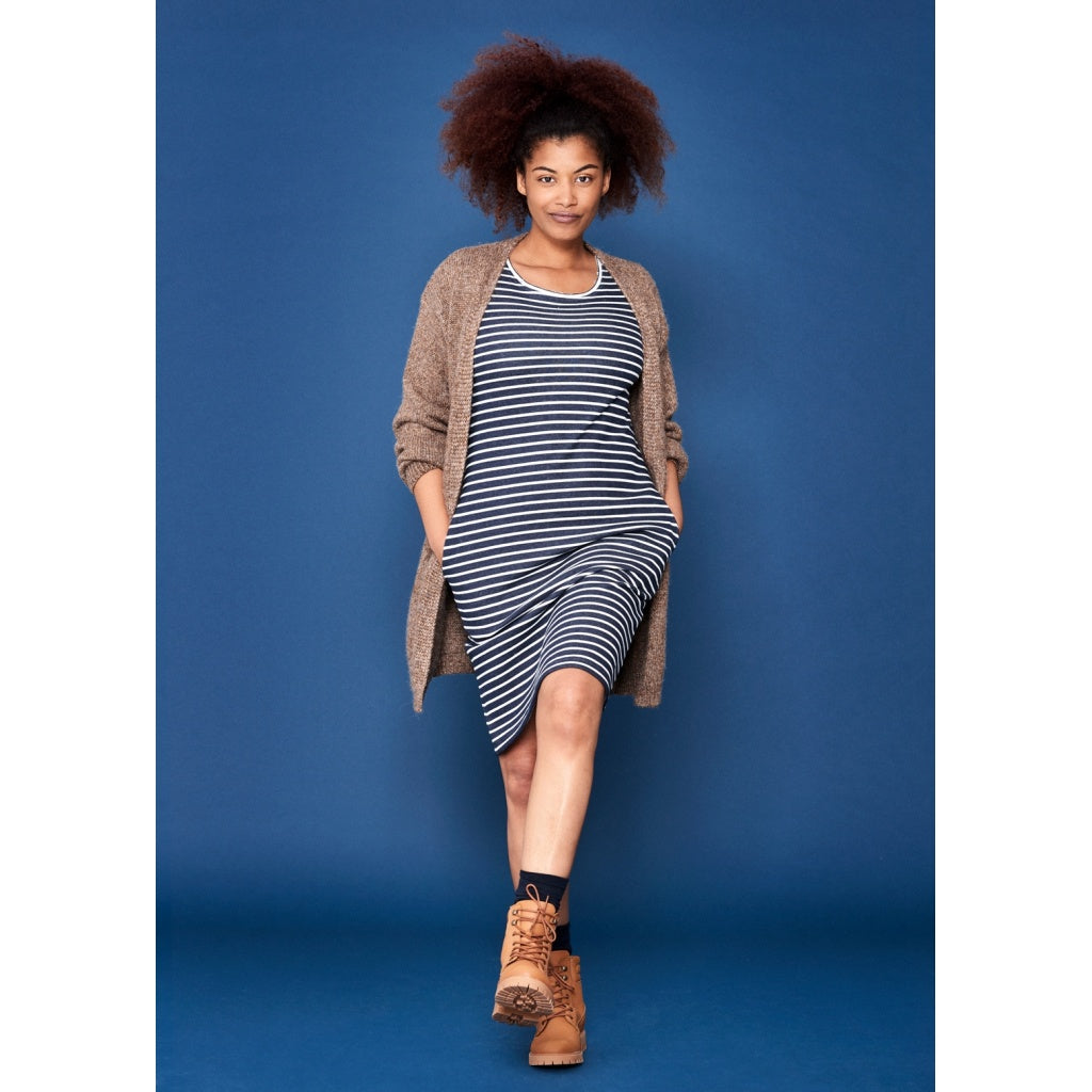 Sea Ranch Daphne Striped Long Sleeve Dress Dresses / Shirts SR Navy/Pearl