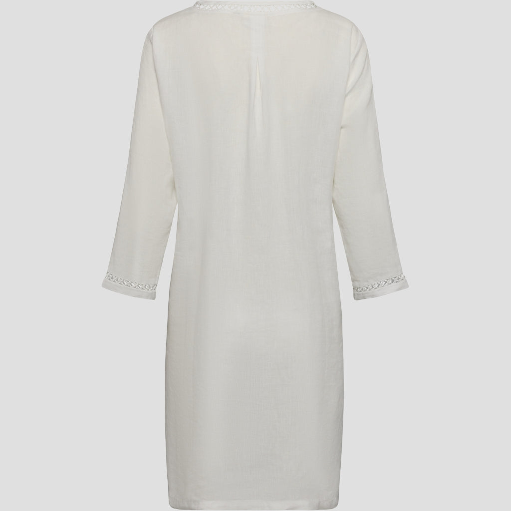 Redgreen Women Diaz Linen Dress Dresses / Shirts White