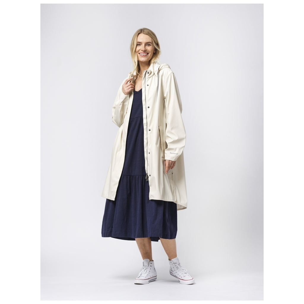Sea Ranch Elice Rain Coat Jackets and Coats Off White