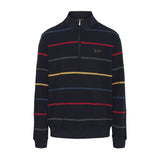 Sea Ranch Hamilton Half Zip Sweatshirt Sweats Dark Navy Multi Stripe