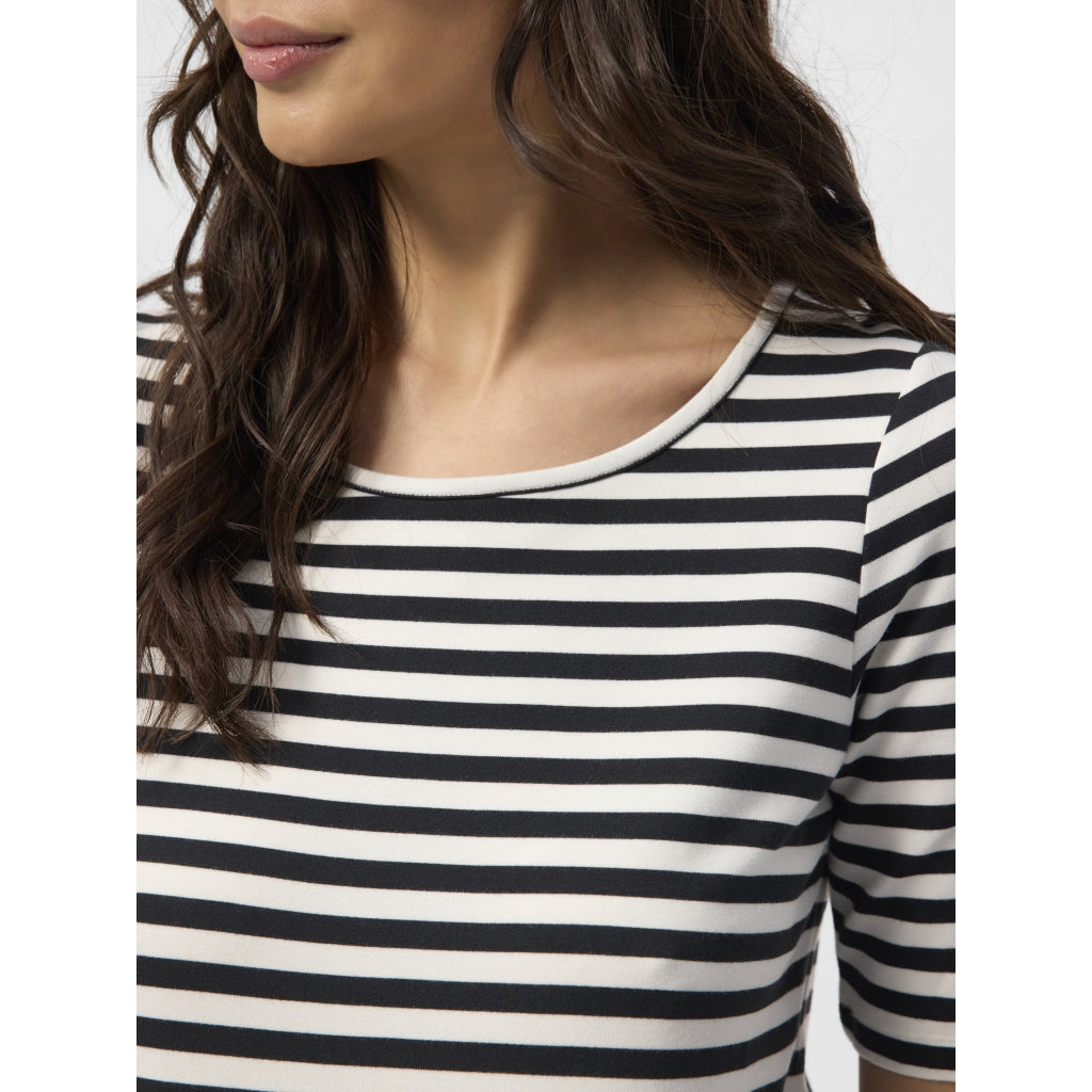 Redgreen Women Hedy kortærmet T-shirt Short Sleeve Tee 199 Black Stripe