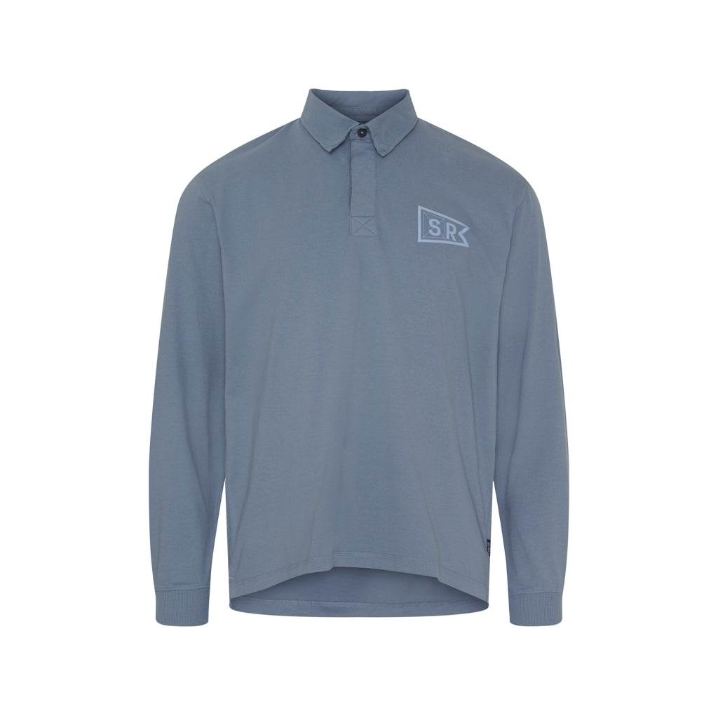 Sea Ranch Karl Rugby Long Sleeve Tee Dull Pastel Blue