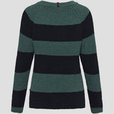 Redgreen Women Kimberly Knit Knit 176 Mid Green Stripe