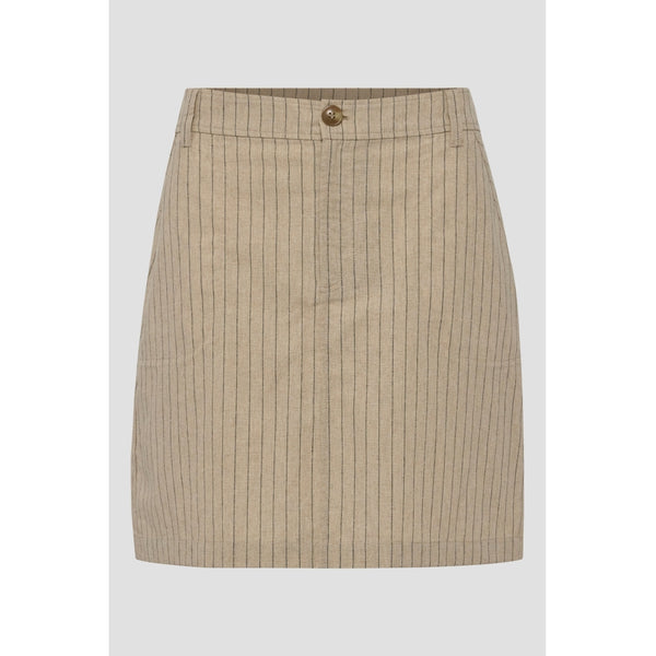 Redgreen Women Nan Skirt Skirts 122 Light Sand Stripe