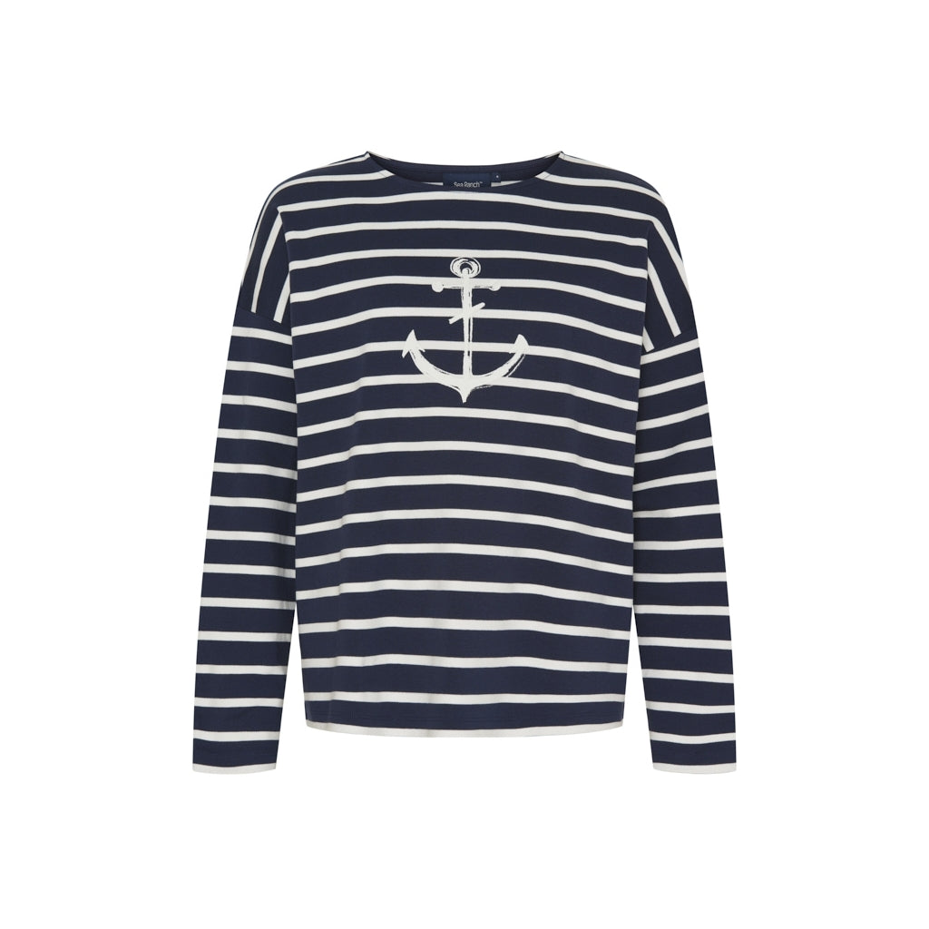 Sea Ranch Nessie Long Sleeve Tee SR Navy/Pearl