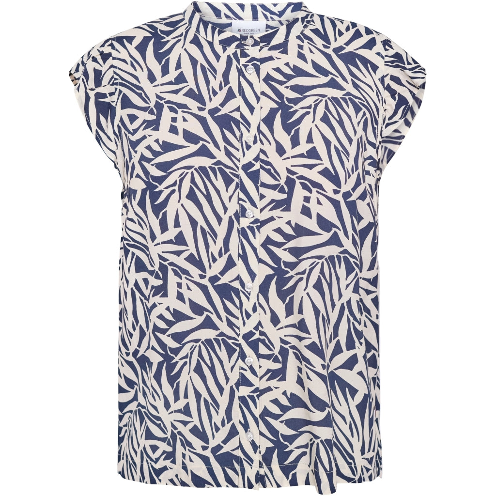 Redgreen Women RG_Allie Blouse Navy Pattern