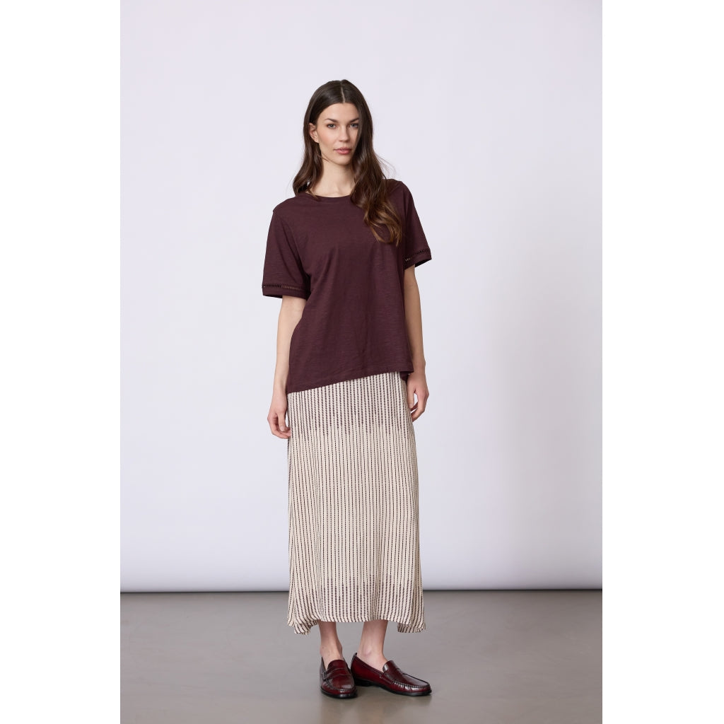 Redgreen Women RG_Cami Short Sleeve Tee 085 Plum