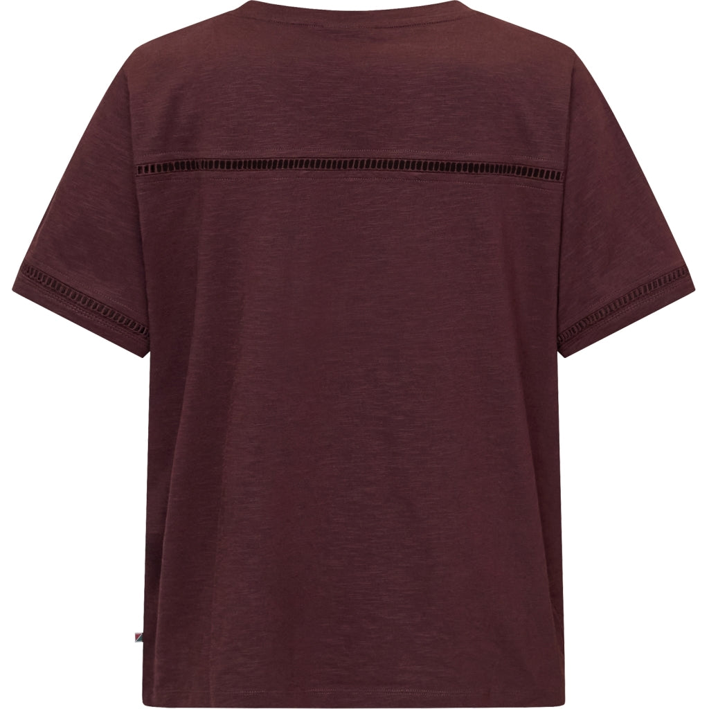 Redgreen Women RG_Cami Short Sleeve Tee 085 Plum