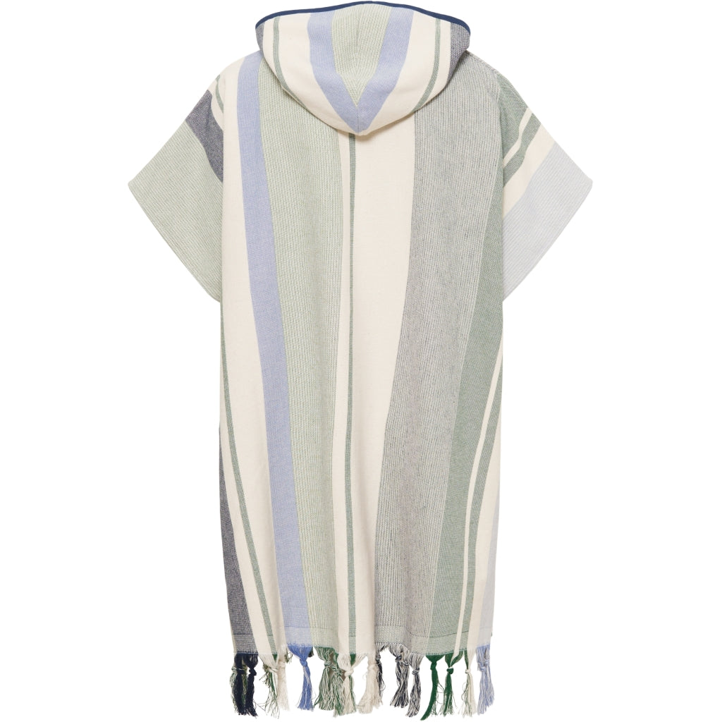 Redgreen Women Rio Poncho Towels 161 Sky Blue Stripe