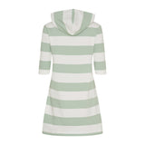 Sea Ranch Ronja Striped 3/4 Sleeve Sweat Dress Dresses / Shirts 1099 Pearl / Pastel Green