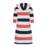 Sea Ranch Ronja Striped 3/4 Sleeve Sweat Dress Dresses / Shirts 3105 Calypso Coral / Pearl / Dark Navy
