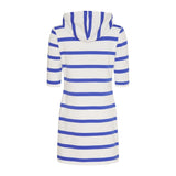 Sea Ranch Ronja Striped 3/4 Sleeve Sweat Dress Dresses / Shirts Pearl/Alaskan Blue