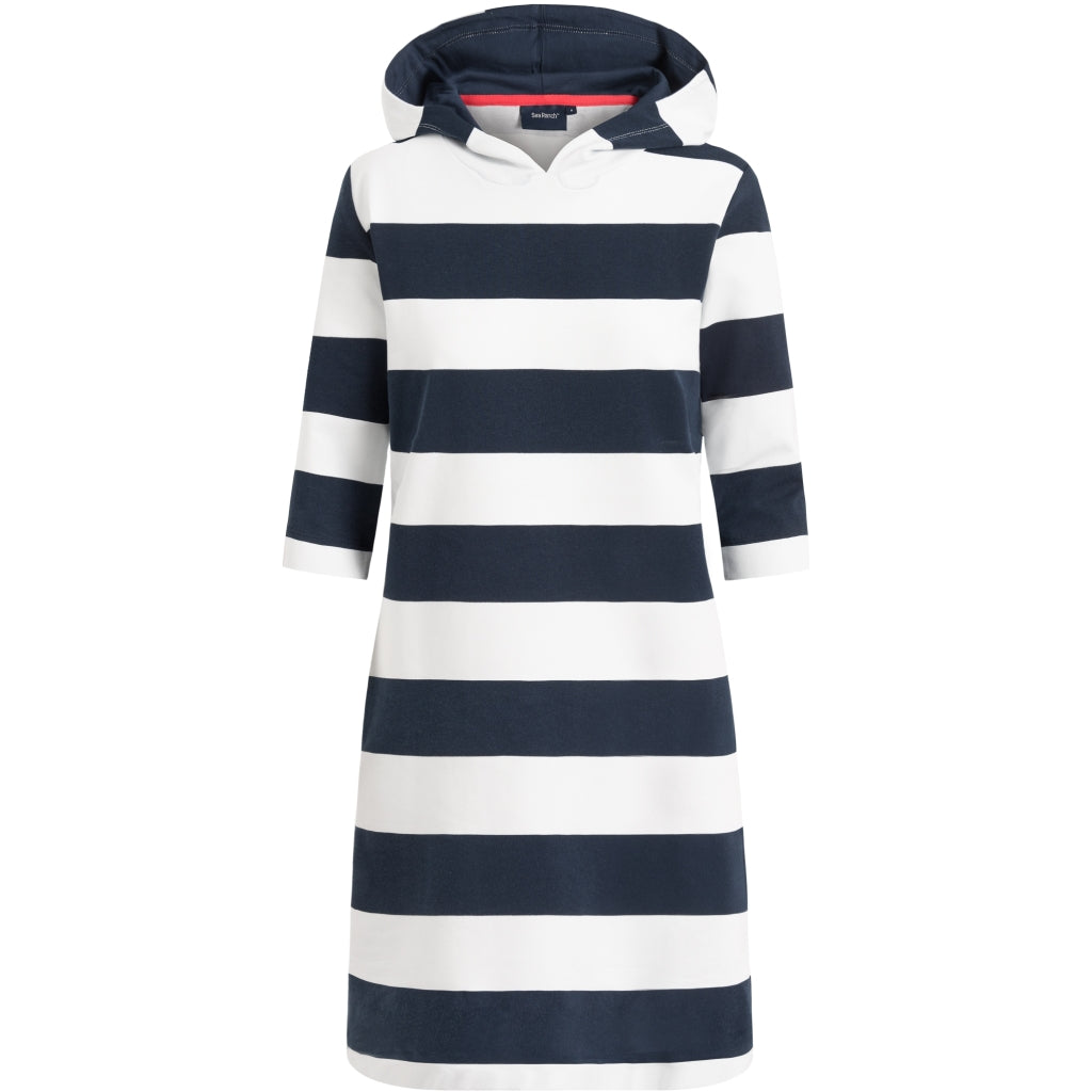 Sea Ranch Ronja Striped 3/4 Sleeve Sweat Dress Dresses / Shirts SR Navy/Pearl