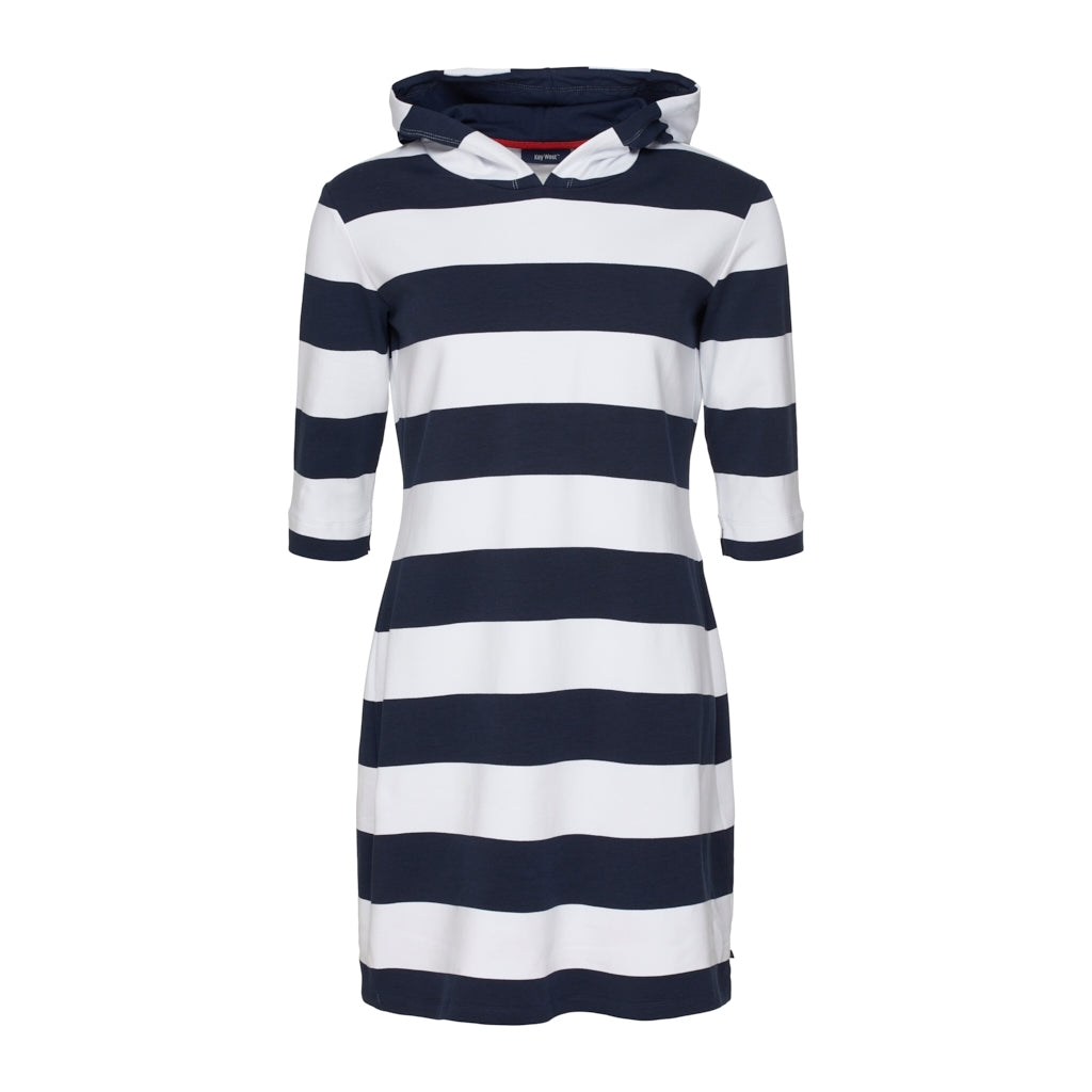 Sea Ranch Ronja Striped 3/4 Sleeve Sweat Dress Dresses / Shirts SR Navy/Pearl