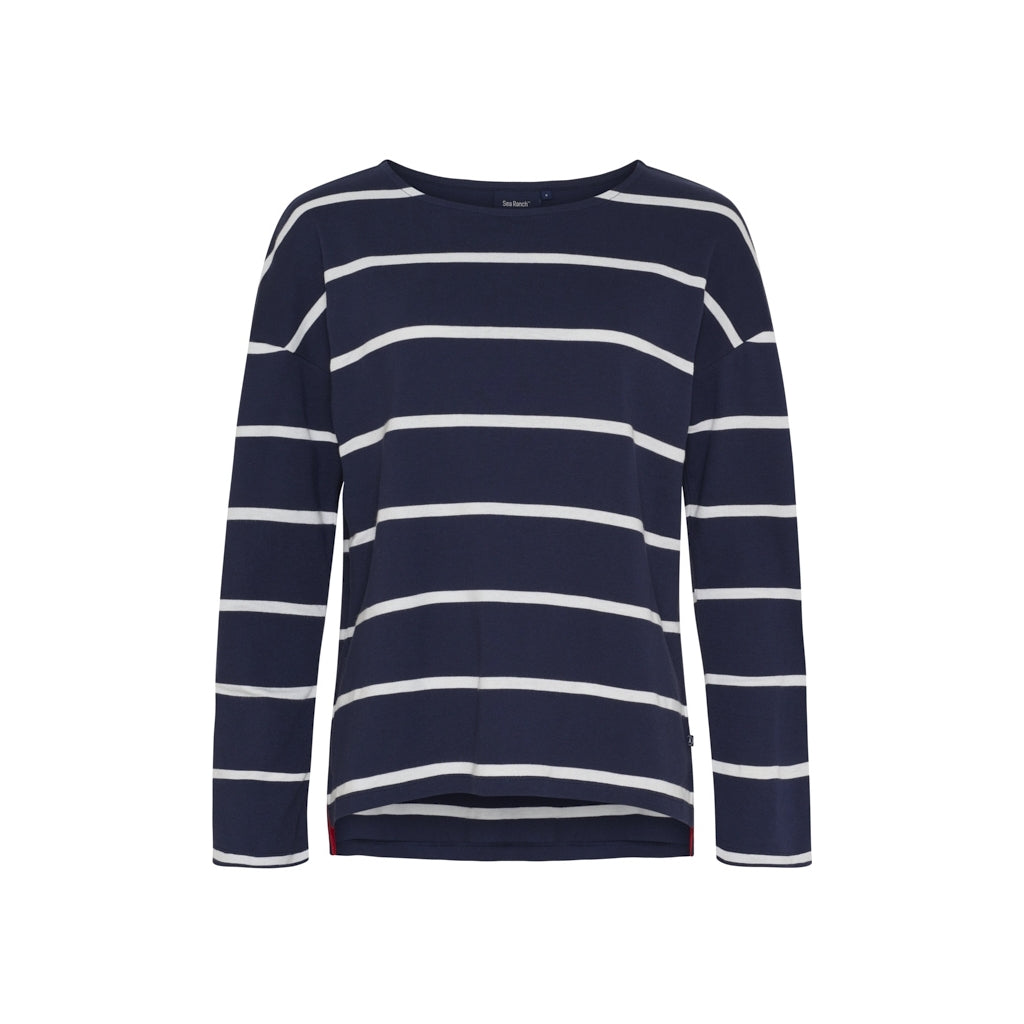 Sea Ranch SR_Alma Long Sleeve Tee SR Navy/Pearl