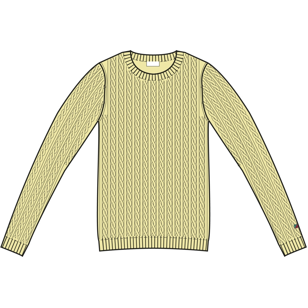Redgreen Women Simone Cable Knit Knit 030 Yellow Pastel