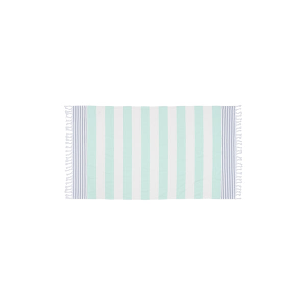 Sea Ranch Striped Beach Towel Towels Mint Green
