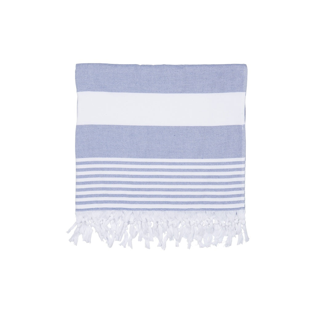 Sea Ranch Striped Beach Towel Towels Navy