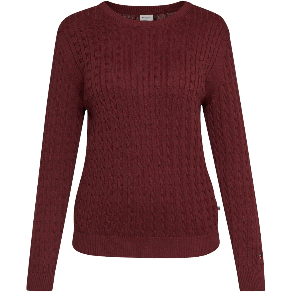 Redgreen Women Susan Cable strik Knit 481 Eggplant Melange