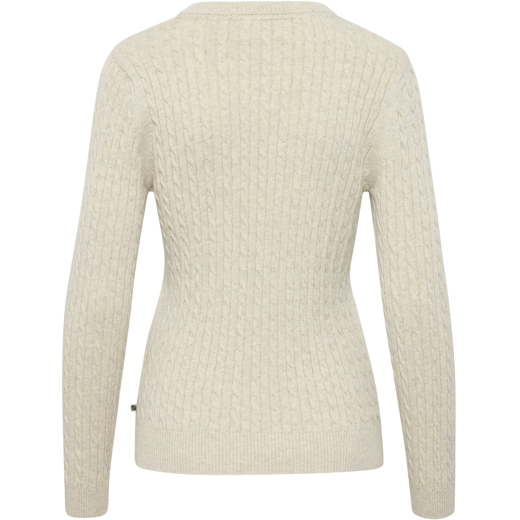 Redgreen Women Susan Cable strik Knit Ecru Melange