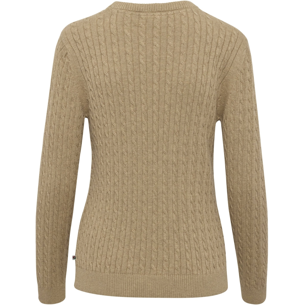 Redgreen Women Susan Cable strik Knit Mid Sand Melange