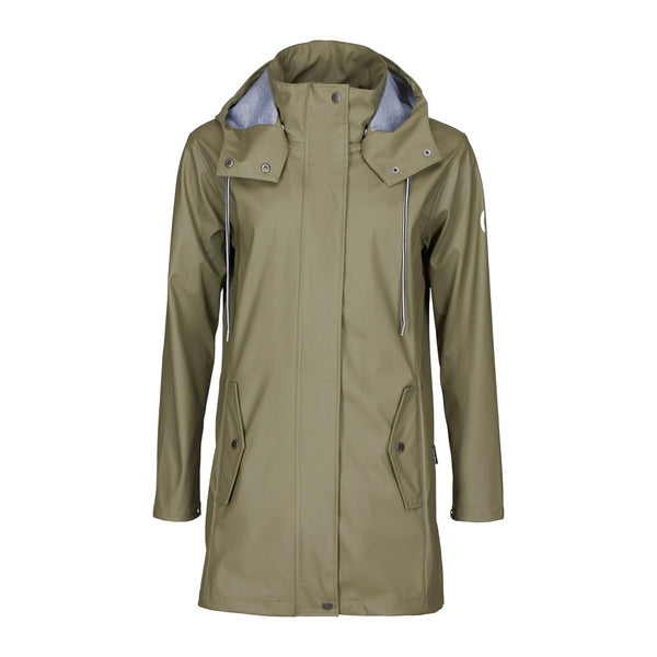 Sea Ranch Brooke Solid Raincoat Jackets and Coats Light Olive