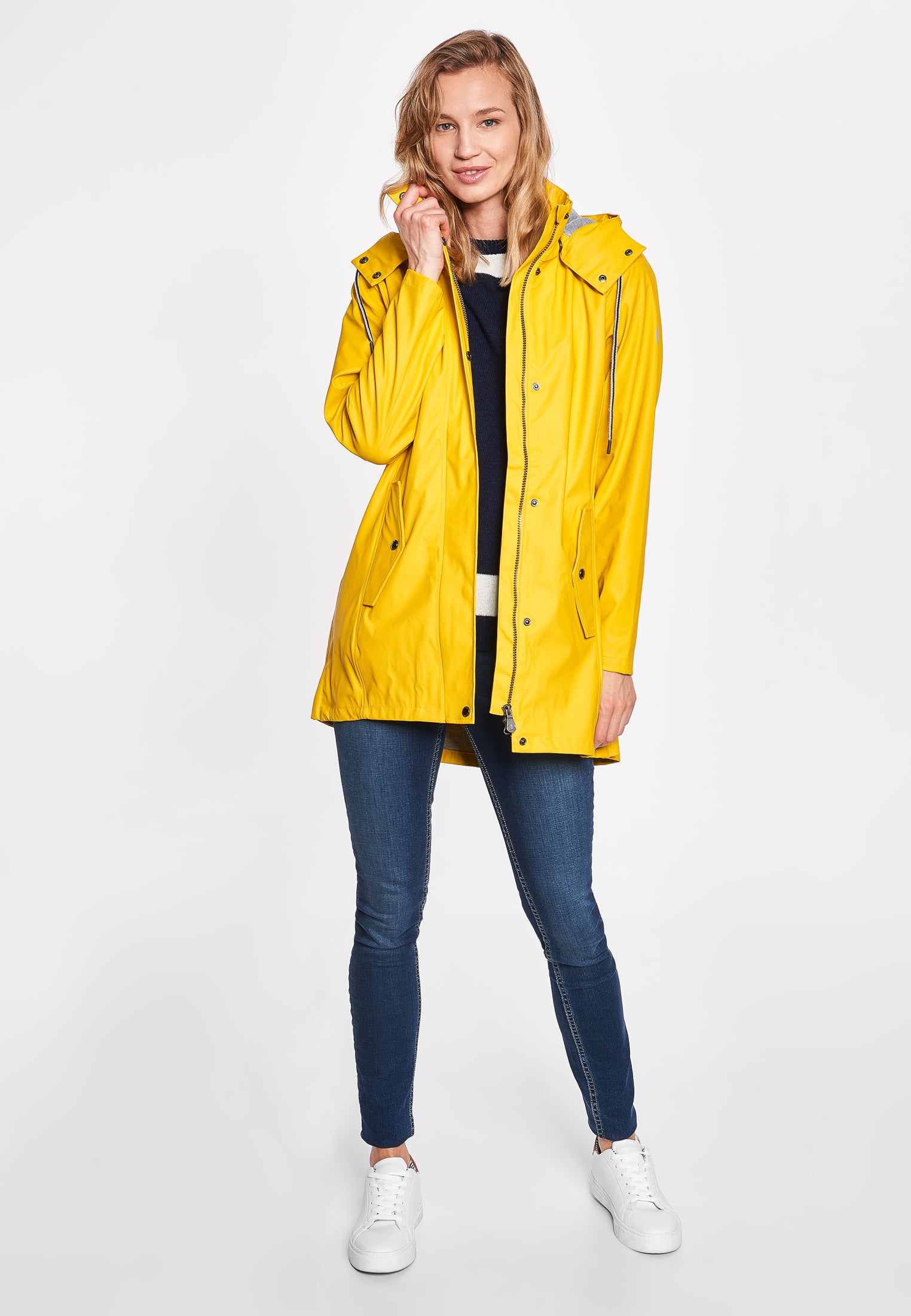Sea Ranch Brooke Solid Raincoat Jackets and Coats Yellow