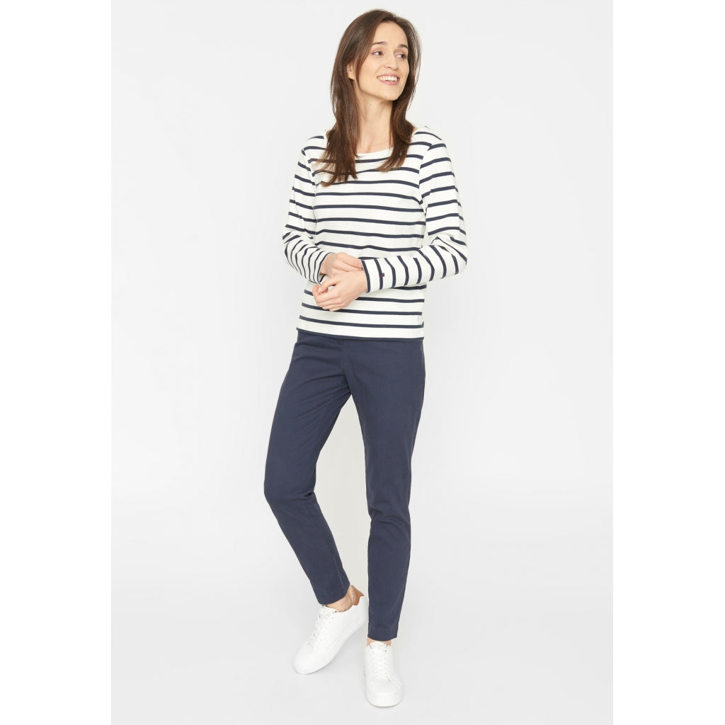 Redgreen Women Catalina long sleeve T-shirt Long Sleeve Tee 120 Off White Stripe