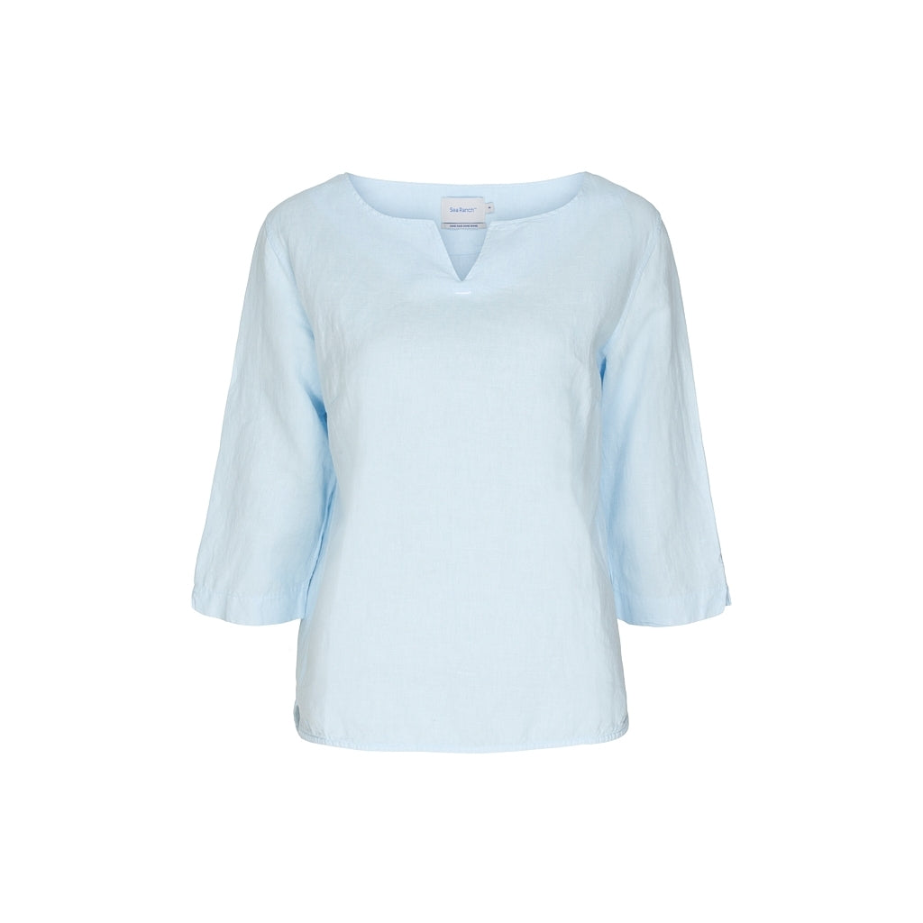 Sea Ranch Corrie 3/4 Sleeve Tee Long Sleeve Tee Cool Blue