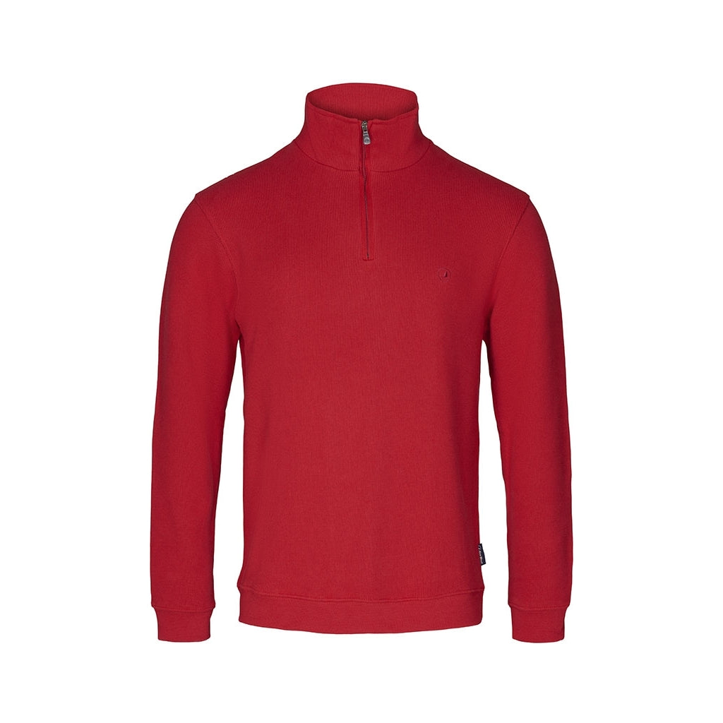 Cromwell 3XL 4XL Half Zip Sweater Strong Red