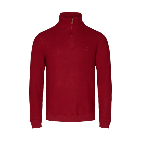 Sea Ranch Cromwell Long Sleeve Half Zip Sweater Sweats Dark Red