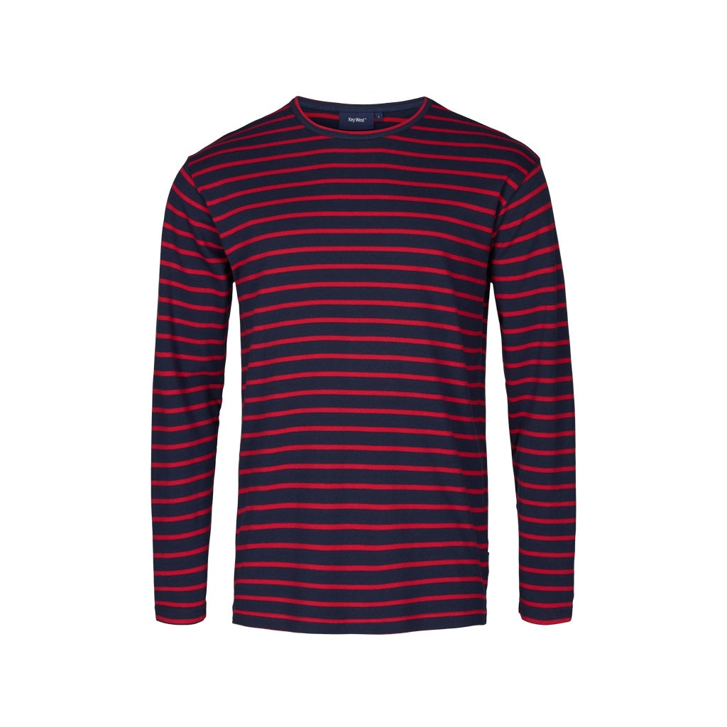 Red and blue striped long sleeve shirt online