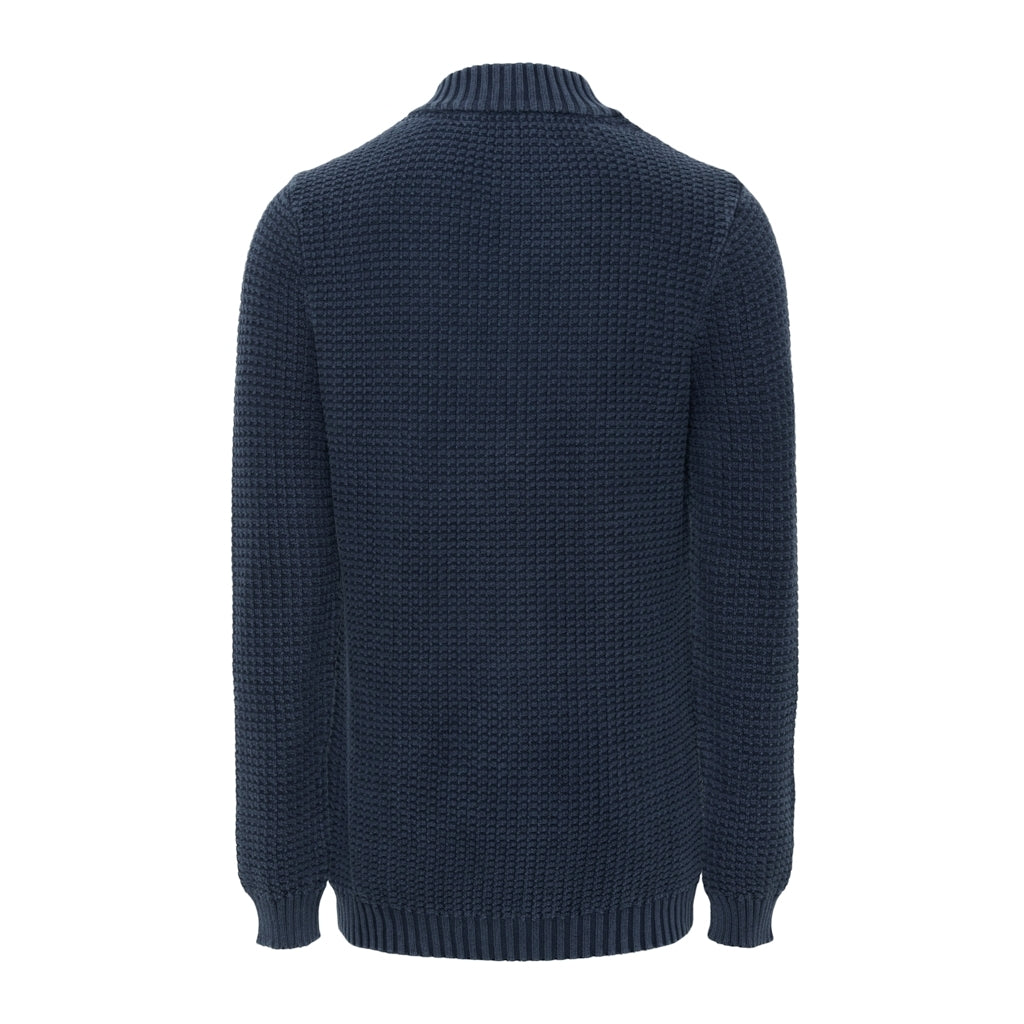 Sea Ranch Lance Knit Half Zip Knit Blue