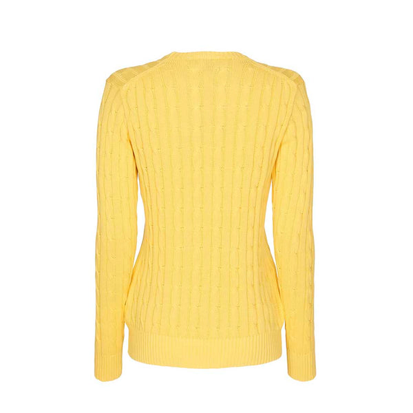 Leonora Long Sleeve Knit Sweater - Lemon