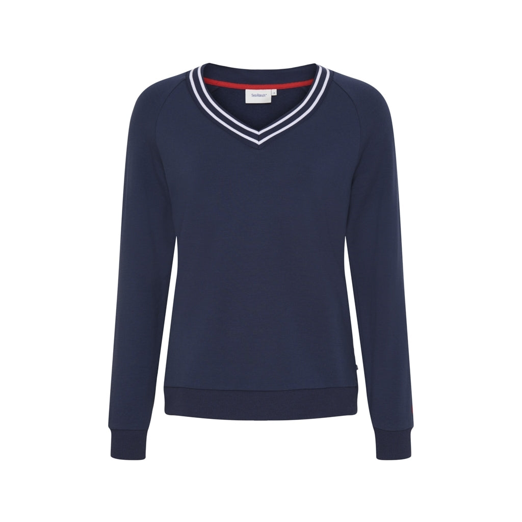 Sea Ranch Lin V-Neck Sweatshirt Sweats SR Navy
