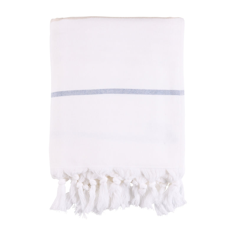 Sea Ranch Long Beach Towel Towels 1085 White/Oxford Tan