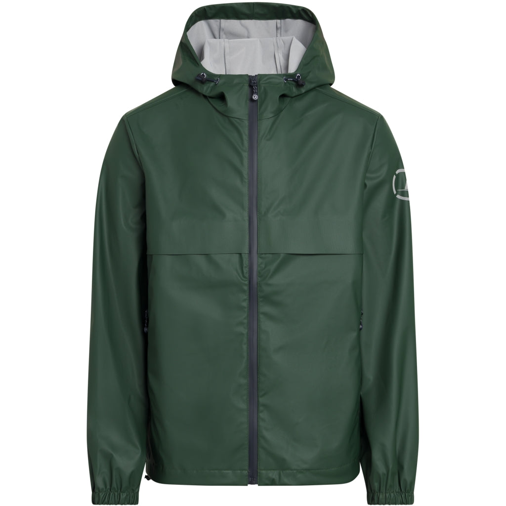 Dark green discount rain jacket