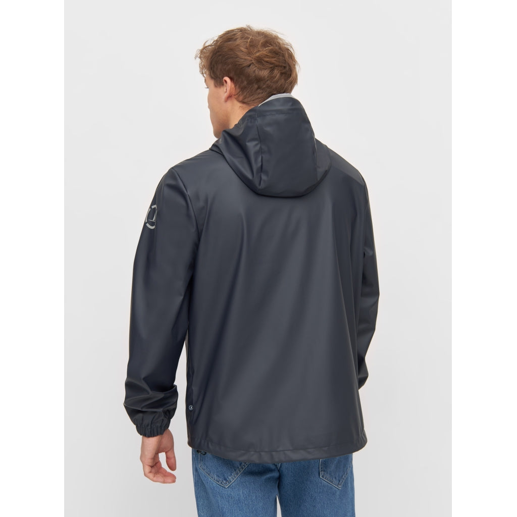 Navy rain jackets sales