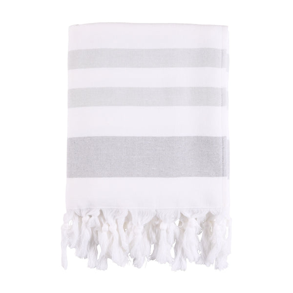 Sea Ranch Miami Beach Towel Towels 9041 Mid Grey/White