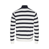 Sea Ranch Nathaniel Striped Half Zip Windbreaker Windbreaker Pearl/Dark Navy