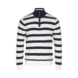 Sea Ranch Nathaniel Striped Half Zip Windbreaker Windbreaker Pearl/Dark Navy