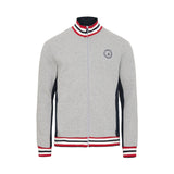 Sea Ranch Paul Sweat Zip Sweats Grey Melange / Dark Navy