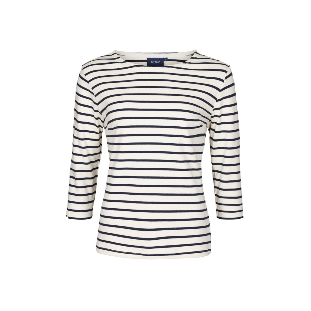 Sea Ranch Santi Striped Long Sleeve Tee Long Sleeve Tee Ecru/SR Navy