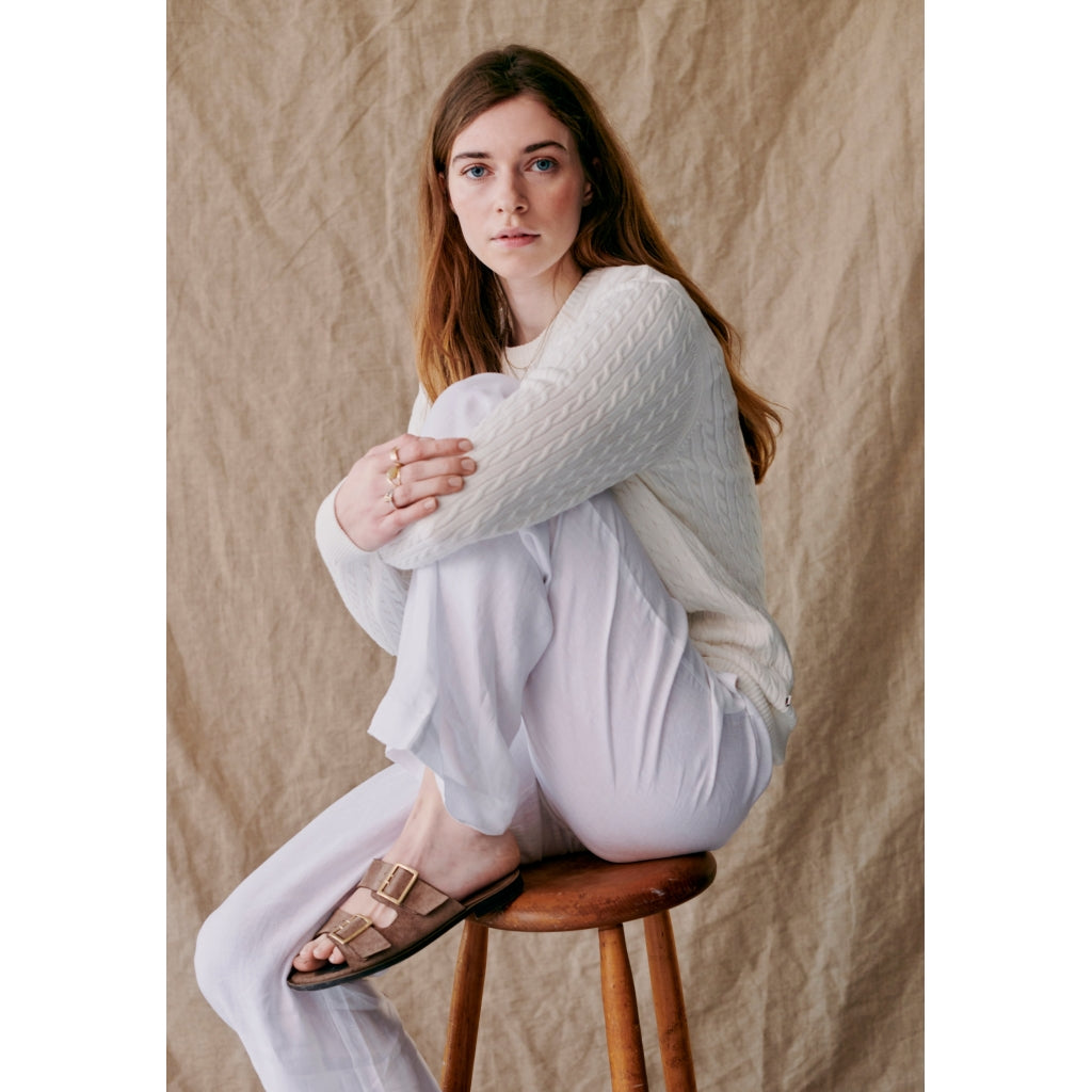 Redgreen Women Simone Cable Knit Knit Off White