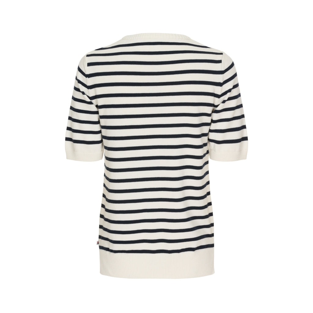 Redgreen Women Aimee knit Knit 120 Off White Stripe